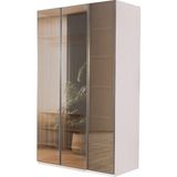 Velura Home & Living Tress 3 Cam Kapaklı Dolap & Gardırop - Beyaz - Altın