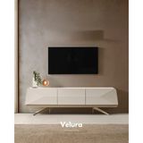 Velura Home & Living Vakko Tv Ünitesi - Gold (Sadece Alt Blok) - Krem - Altın