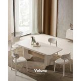 Velura Home & Living Vakko Yemek Masası (Sadece Masa) (Gold) - Altın - Krem - Vakko Yemek Masasi