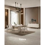Velura Home & Living Vakko Yemek Odası Takımı - Gold (Tv Ünitesi Hariç) - Krem - Altın - 4 Sandalye
