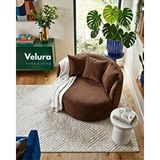 Velura Home Miz Berjer ve Puf ve Armut ve Tekli Koltuk ve Dinlenme Koltuğu - Kiremit Turuncu