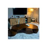 Velura Home Modern Orta Sehpa & Küre-top Sehpa - Koyu Ceviz