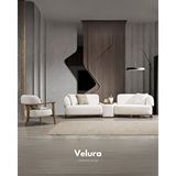 Velura Home Moka Koltuk Takımı ve Oturma Grubu (3+3+1) Krem