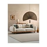 Velura Home Senna Sırt Mekanizmalı Bohem 3 Adet Üçlü Kanepe ve 3'lü Koltuk (3+3+3) - Krem