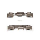 Velura Home Zeri 3+3+3 Yataklı Puzzle Modüler U Köşe Koltuk Takımı ve Puflu Köşe Takımı - Sütlü Kahve 160 Kahverengi