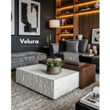 Velura Nora Orta Sehpa - Beyaz Taş & Ceviz