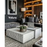 Velura Nora Orta Sehpa - Siyah Taş & Ceviz