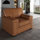 Veluxe Home & Living'den Fiato Italyan Deri Berjer Hakiki Deri Berjer Modelleri - Kahverengi