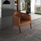 Veluxe Home & Living'den Flux Italyan Deri Berjer Hakiki Deri Berjer Modelleri - Kahverengi