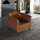 Veluxe Home & Living'den Miele Italyan Deri Berjer Hakiki Deri Berjer Modelleri - Kahverengi