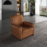 Veluxe Home & Living'den Peto Italyan Deri Berjer Hakiki Deri Berjer Modelleri - Kahverengi