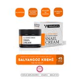 Velvatura Salyangoz Kremi Yaşlanma Karşıtı, Kırışıklık Önleyici, Yoğun Nemlendirici, Onarıcı, Besleyici 45 ml