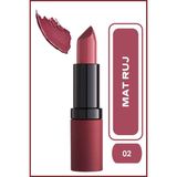 Velvet Matte Lipstick No:02 Antique Rose - Mat Ruj - 8691190466022 - Çok Renkli
