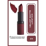 Velvet Matte Lipstick No:25 Prom Queen - Mat Ruj - 8691190466251 - Çok Renkli