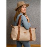 Velvet Rush Unisex Seyahat / Spor / Anne Bebek Çantası - Vizon