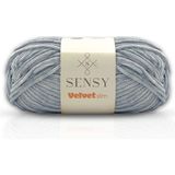 Velvet Slim El Örgü Ipi Battaniye Ipi Kazak Ipi Amigurumi Ipliği Bebek Battaniye Ipi Kadife Ip Amigurumi Ip - Açık Gri