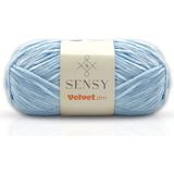 Velvet Slim El Örgü Ipi Battaniye Ipi Kazak Ipi Amigurumi Ipliği Bebek Battaniye Ipi Kadife Ip Amigurumi Ip - Bebe Mavisi
