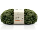 Velvet Slim El Örgü Ipi Battaniye Ipi Kazak Ipi Amigurumi Ipliği Bebek Battaniye Ipi Kadife Ip Amigurumi Ip - Haki