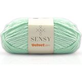 Velvet Slim El Örgü Ipi Battaniye Ipi Kazak Ipi Amigurumi Ipliği Bebek Battaniye Ipi Kadife Ip Amigurumi Ip - Mint