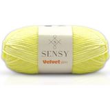 Velvet Slim El Örgü Ipi Battaniye Ipi Kazak Ipi Amigurumi Ipliği Bebek Battaniye Ipi Kadife Ip Amigurumi Ip - Sarı
