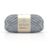 Velvet Slim El Örgü Kazak Ipi Bebek Battaniye Kadife Amigurumi İp (Açık Gri)