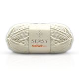Velvet Slim El Örgü Kazak Ipi Bebek Battaniye Kadife Amigurumi İp (Ekru)