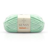 Velvet Slim El Örgü Kazak Ipi Bebek Battaniye Kadife Amigurumi İp (Mint)