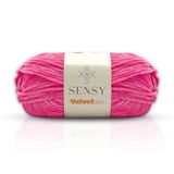 Velvet Slim El Örgü Kazak Ipi Bebek Battaniye Kadife Amigurumi İp (Pembe)