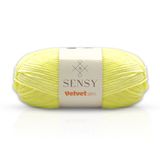 Velvet Slim El Örgü Kazak Ipi Bebek Battaniye Kadife Amigurumi İp (Sarı)