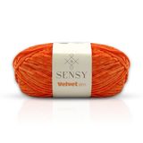 Velvet Slim El Örgü Kazak Ipi Bebek Battaniye Kadife Amigurumi İp (Turuncu)