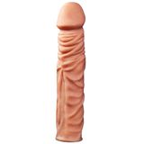 VelvexNoir 6 CM Dolgulu Damarlı Penis Kılıfı Uzatma ve Kalınlaştırma Etkili