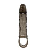 VelvexNoir Titreşimli Penis Kılıfı 3cm Dolgulu Uzatmalı Prezervatif Vibratör