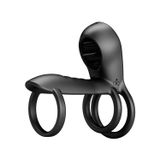 VelvexNoir Usb Şarjlı 12 Titreşimli ve G Noktası Uyarıcılı Penis Halkası
