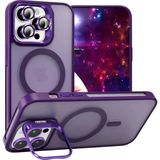 Velvoria iPhone 15 Pro Max 6.7'' Cyrenn Magsafe Kılıf + Lens Koruyucu Derin Mor