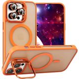 Velvoria iPhone 15 Pro Max 6.7" Cyrenn Magsafe Kılıf + Lens Koruyucu Enerji Turuncusu