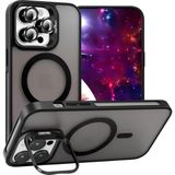 Velvoria iPhone 15 Pro Max 6.7'' Cyrenn Magsafe Kılıf + Lens Koruyucu Mat Siyah