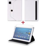 Velvoria Polypad D528 Gift - 7" Tablet Uyumlu Standlı Tablet Kılıfı + Nano Ekran Koruyucu - Beyaz