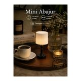 Velzade Home Mini Abajur Mumluk 13 cm - Tealight HEDİYE - Modern Masa Üstü Ambiyans Lambası