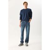 VENA Erkek Kalimnos Dark Blue Comfort Fit Jean Pantolon - Dark Blue