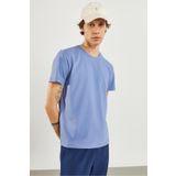 VENA Erkek Ken Gök Mavisi Bisiklet Yaka Regular Fit Basic Tişört - -1101 29716