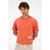 Vena Erkek Reason Kiremit Bisiklet Yaka Baskılı Regular Fit T-Shirt