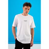 Vena Erkek Vena Sports Baskılı Beyaz Bisiklet Yaka Regular Fit T-Shirt - M