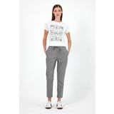 VENA Kadın Alian Antrasit Beli Lastikli Summer Gabardin Pantolon