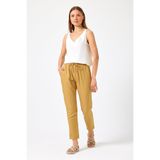 VENA Kadın Alian Beli Lastikli Beach Pantolon %100 Lyocell (Tencel™) - Bal Köpüğü