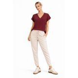VENA Kadın Alian Beli Lastikli Beach Pantolon %100 Lyocell (Tencel™) - Taş