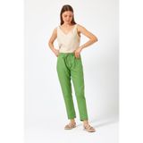 VENA Kadın Alian Beli Lastikli Beach Pantolon %100 Lyocell (Tencel™) - Yeşil