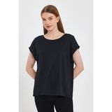 Vena Kadın Cindy Siyah Bisiklet Yaka Regular Fit Basic Modal Tişört (Lyocell) - XS