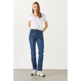 VENA Kadın Gabriel Blue Black Straight Fit Jean Pantolon Lyocell (Tencel™) - Blue Black