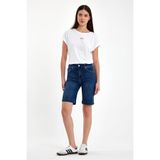 VENA Kadın Gabriel Dark Blue Regular Fit Jean Şort - Dark Blue