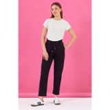 VENA Kadın Marla Black Yüksek Bel Slouchy Jogger Pantolon - Black